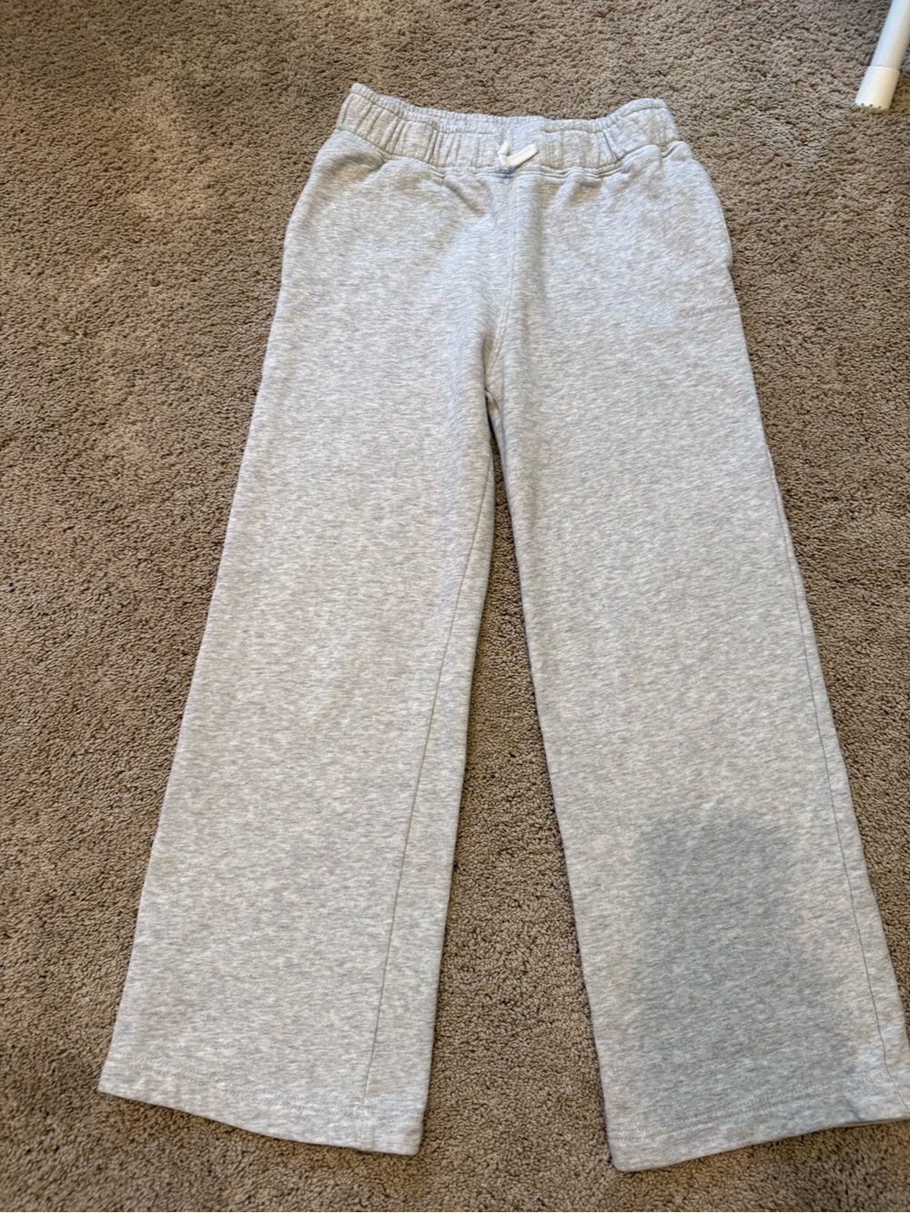 Abercrombie Kids Gray Wide-Leg Sweatpants